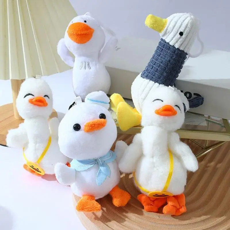 

Plush Duck Keychain Cartoon Plush Animal Ornament Soft Key Ring Charm Bag Pendant for Kids Girls Birthday Christmas Gifts