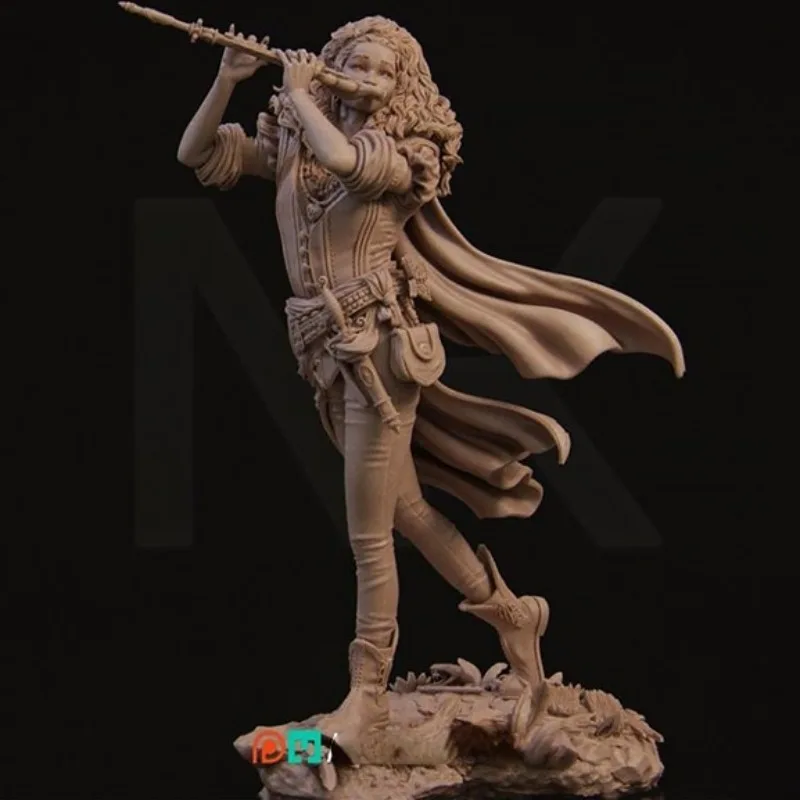 1/24 Scale Inithia the Bard, Resin Figure Assembled Model Kit, Hobby Garage Kit Diorama Figurine, Unassembled Unpainted