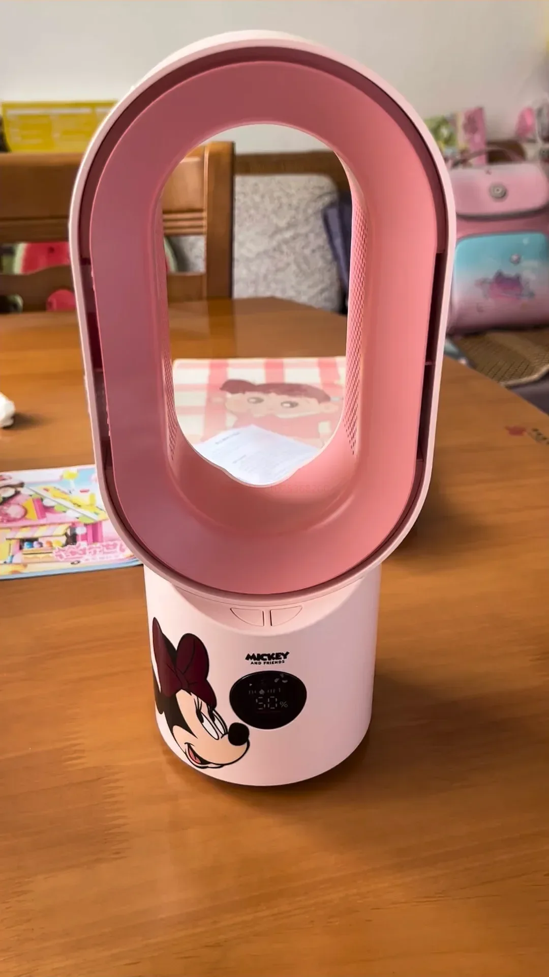 Disney Cartoon Electric Fan Lotso Mickey Minnie Mini Student Bed Desktop Home Desktop Pluggable Silent Usb Dormitory Small Fan