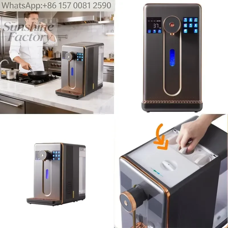 New Rich Water Purifier Desktop RO System Instant Heat Triple Filtration Touch Screen Adjustable Temperature Coffee