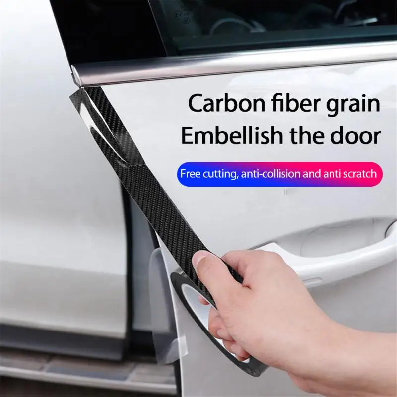 Waterproof Anti-collision Anti Scratch Nano Carbon Fiber Car Accessories Protector Paste Strip Wear-resistant