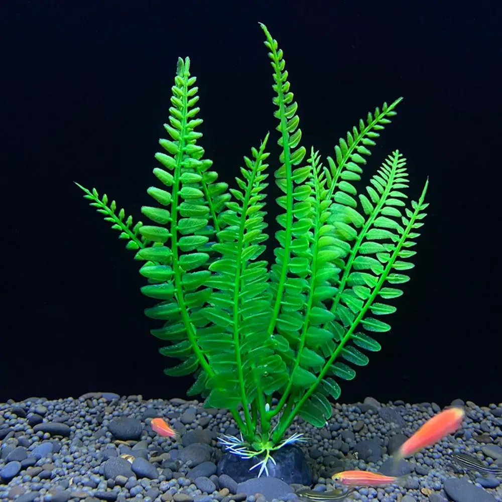 

18cm Simulation Water Grass Decorative Plastic Artificial Underwater Plants Lifelike Seaweed Ornaments Fish Tank Ornament Plant