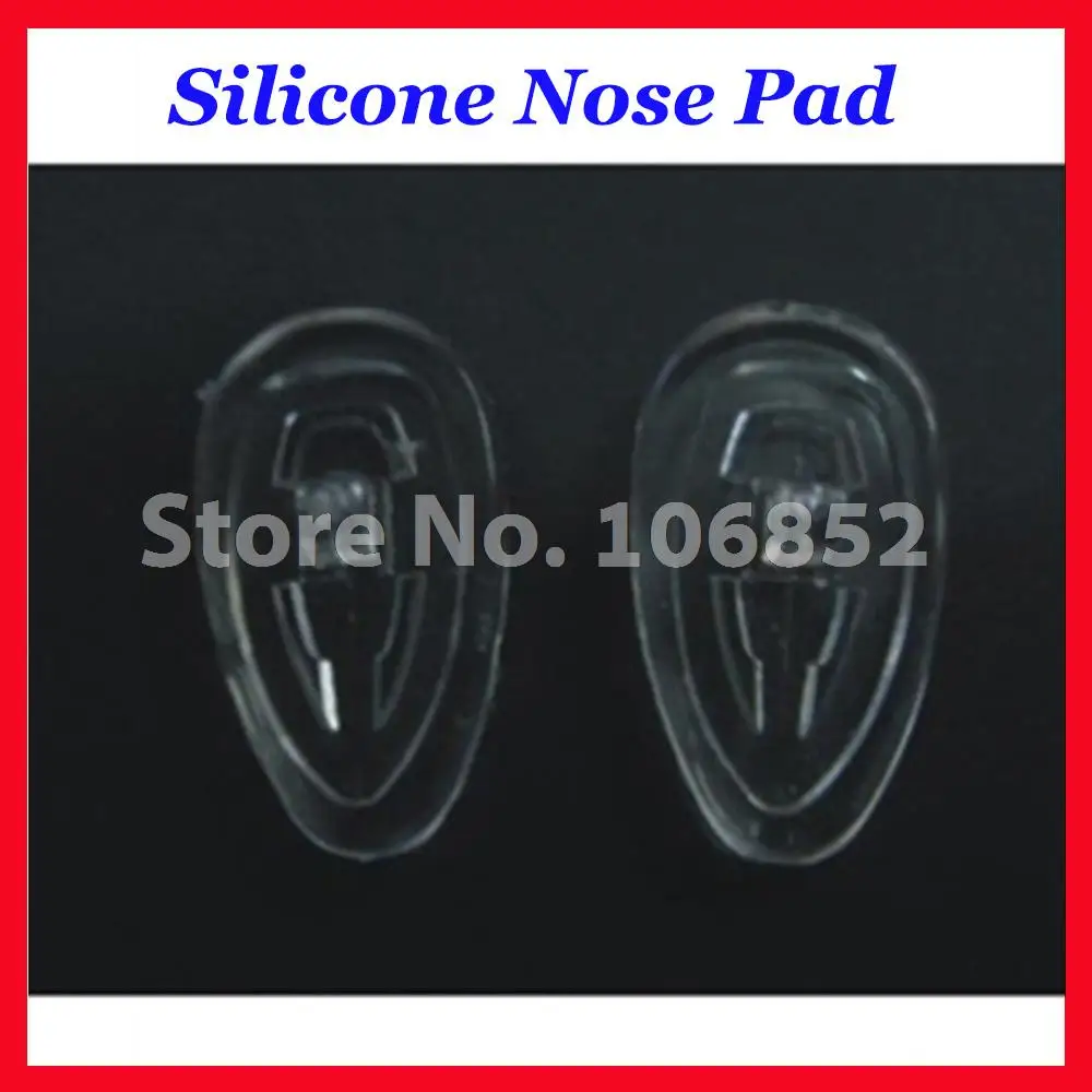 500pieces=250pairs Teardrop type Silicone nose pads size 15mm 16mm 17mm screw-in or push-in type optional