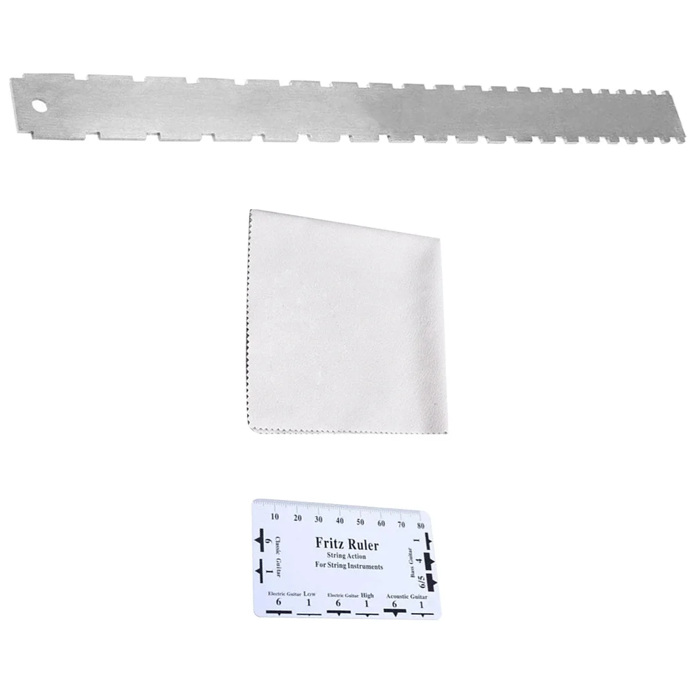 

Guitar Neck Ruler Luthier Measuring Tools Fret Leveling Tool Serrated Edge Design Durable Long Lasting Use Guitar Tools