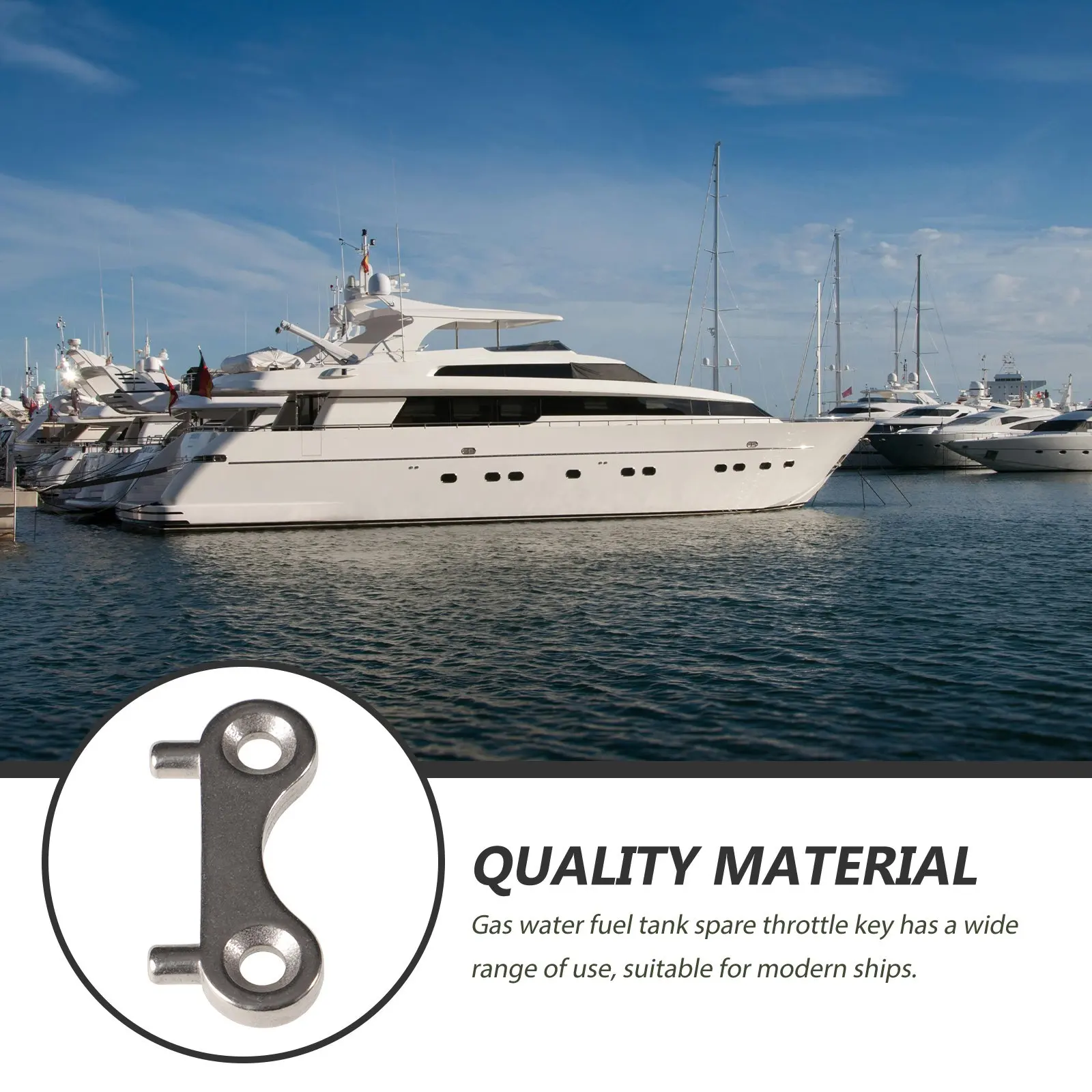 

3Pcs Marine Fuel Cap Keys Stainless Steel Boat Deck Fill Plate Replacement Tool Gas Tank Water Filler Key for Marine Boat Yacht