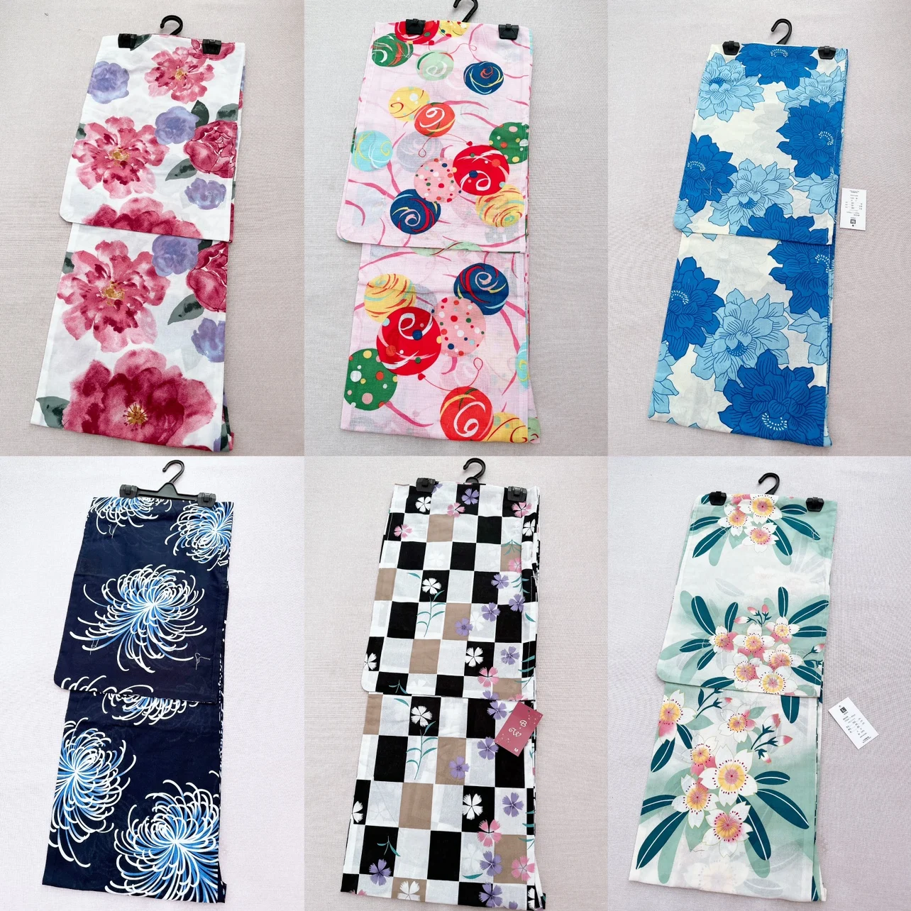 

Japanese kimono yukata women's traditional dress style pure cotton fabric fireworks convention travel photography pure cotton