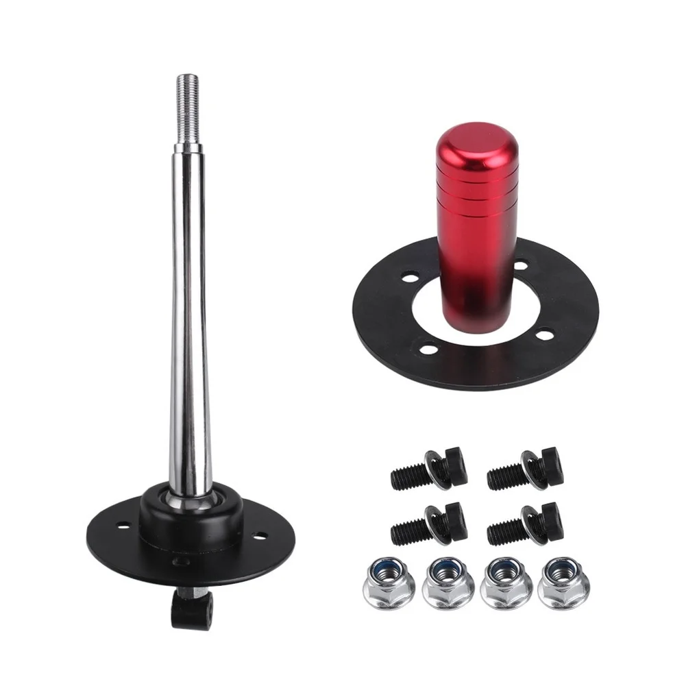 

Adjustable Shifter Shift Knob With Gear Head For BMW For E30 E36 E46 E34 E39 E6x Z3 Steel 30cm Red Silver Textured Grip