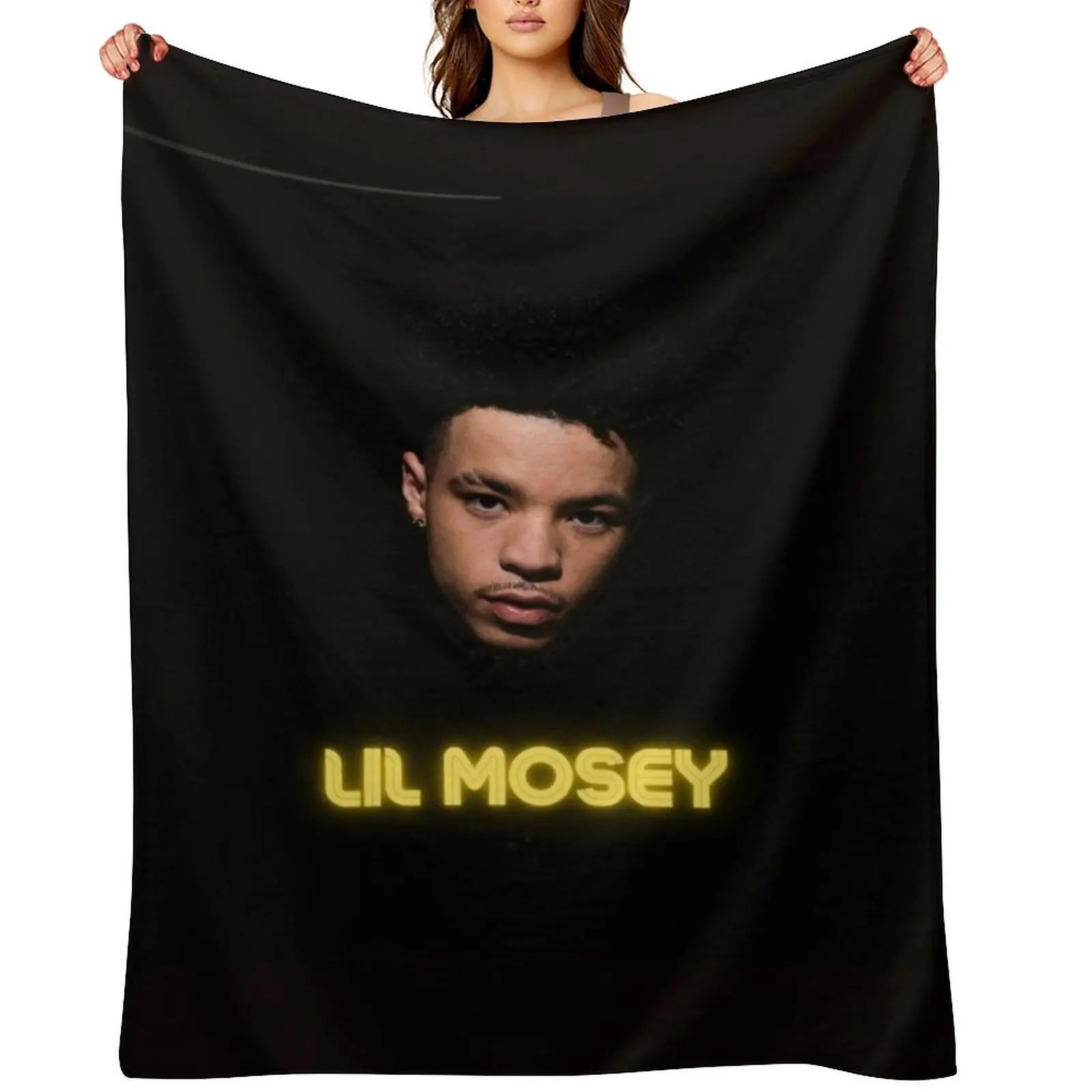 

Lil Mosey Photo Design Throw Blanket Luxury Thicken christmas gifts Polar Luxury Brand Blankets