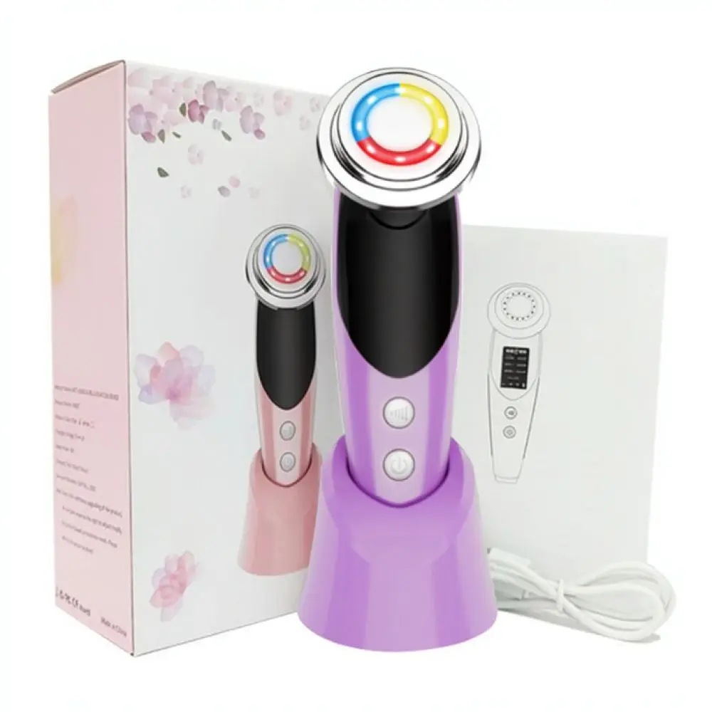 Facial Beauty Device Multi Functional Skin Care Tool Led Light Massager Pore Export Essence Import Machine Home
