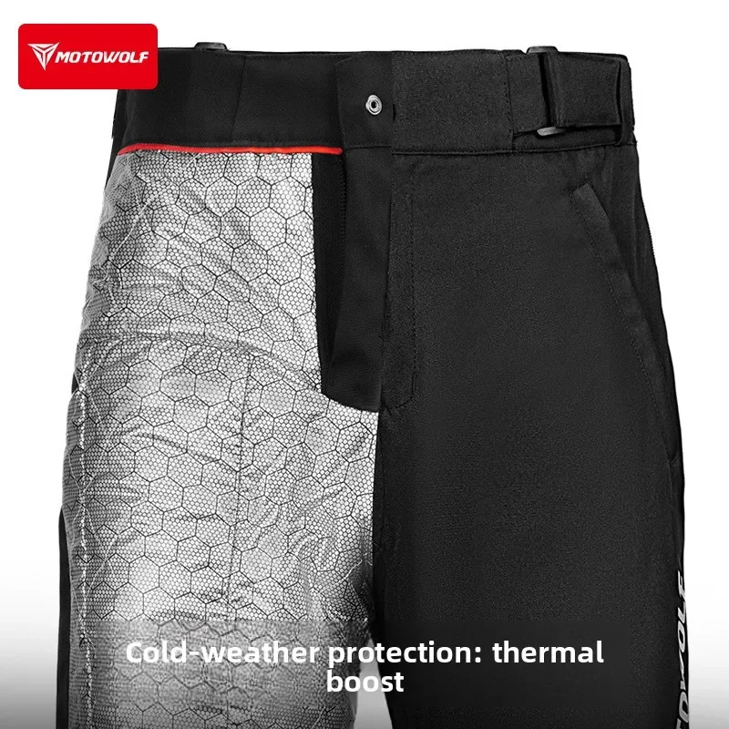 Motorcycle Riding Quick Release Winter Pants Anti Fall Waterproof Wear-resistant and Warm Motorcycle Commuting Riding Pants