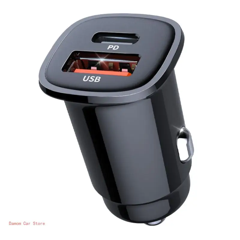 USB C Car USB 30W 5A Type PD Fast Charging Car Phone