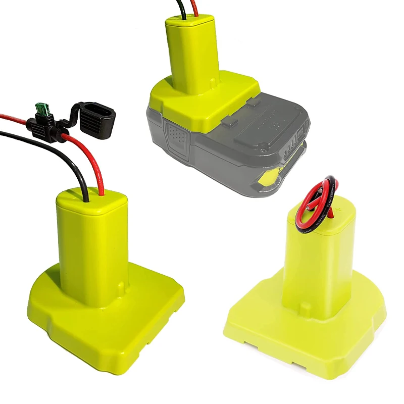 Adaptador de rueda de alimentación para batería Ryobi de 18V, convertidor de cable de calibre 12, 18V, P100, P102, P103, P107, P108, batería de iones de litio y ni-cd