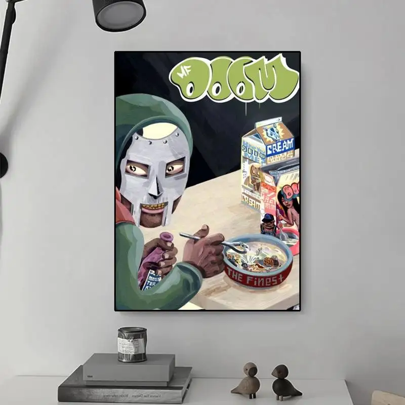 MF Doom Hip Hop Rap POSTER Canvas HD Print  Personalized Wall Art Custom Painting