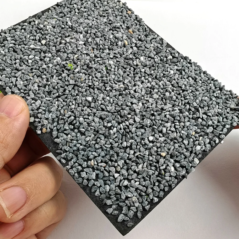 Model Railway Train Layout Diorama Scenery Multi-Toned Gray Crushed Stone & Hort Green Static Grass Flocking Terrain Material