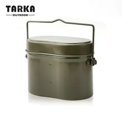 TARKA German Lunch Box Camping Mess Tin Dinner Box Anodized Alumina Tourist Dishes Food Bowl Hiking Fishing Picnic Tableware