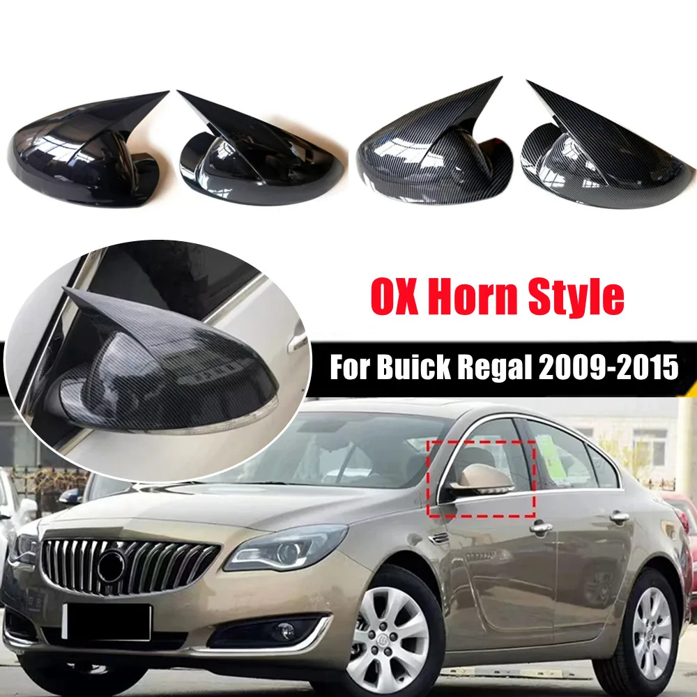 For Buick Regal 2008-2016 Opel Vauxhall Insignia 2008-2016 Car Rearview Side Mirror Cover Wing Cap Exterior Door Shell Trim