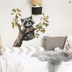1pcs Cartoon Cute Branch Panda Children'S Bedroom Porch Home Decoration Wall Stickers Self-Adhesive