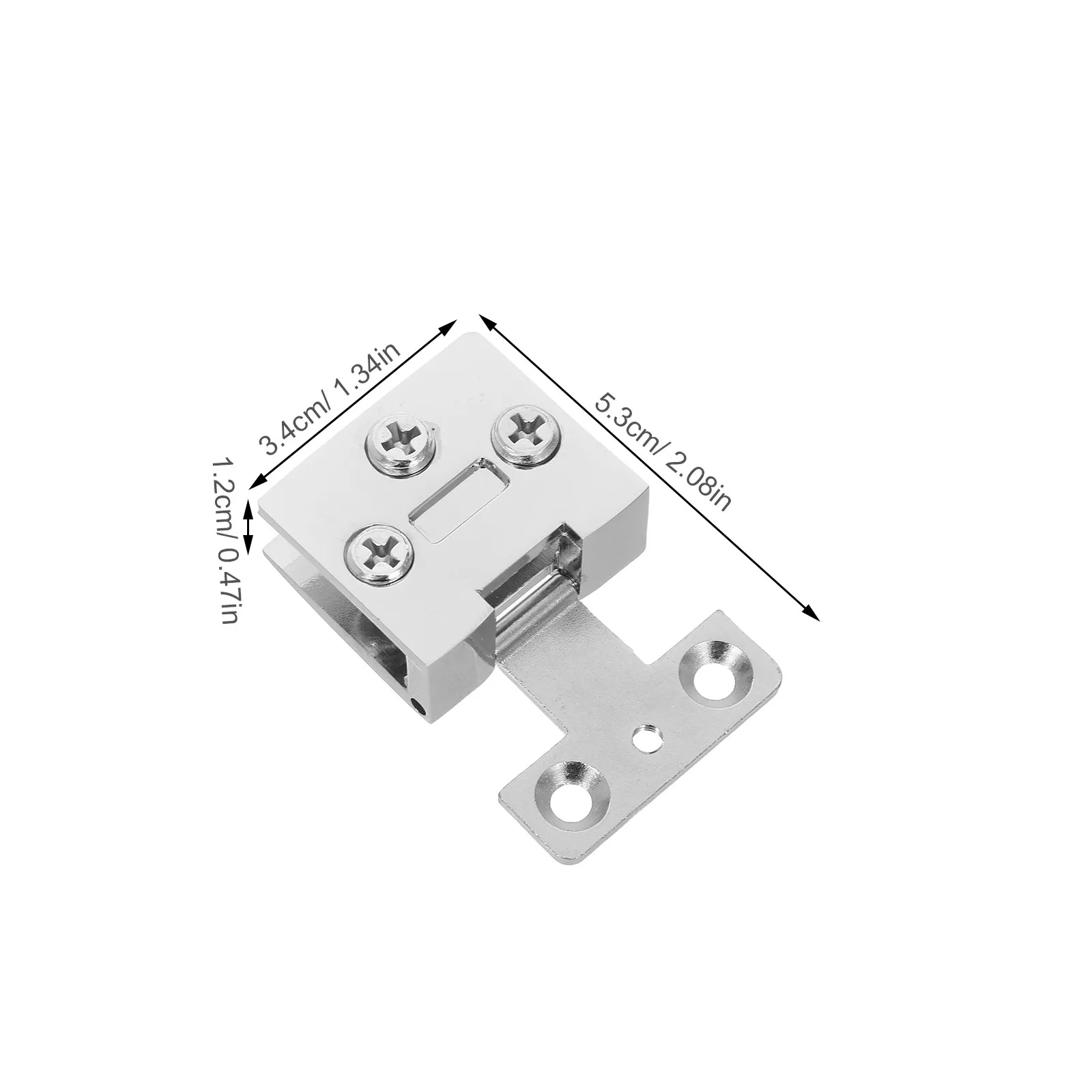 4Pcs Stainless Steel Glass Door Hinges 3-8Mm Tempered Glass No Hole Required DIY Fit Cabinet Doors Wine Showcase Bathroom