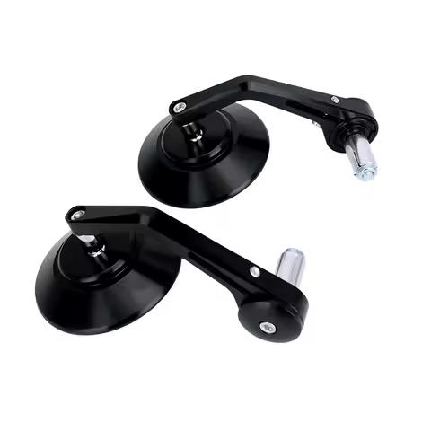Universal Motorcycle Bar End Mirrors Cafe Racer Side Rear View Mirror For Honda FZ6 CB650r CBR650r For Ducati Monster S1000r