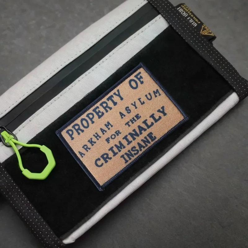 Parche Táctico de Arkham Asylum, Divertido Parche de Morale con Gancho y Bucle, Parche Militar para Mochila, Chaleco, Chaqueta, Equipo Táctico