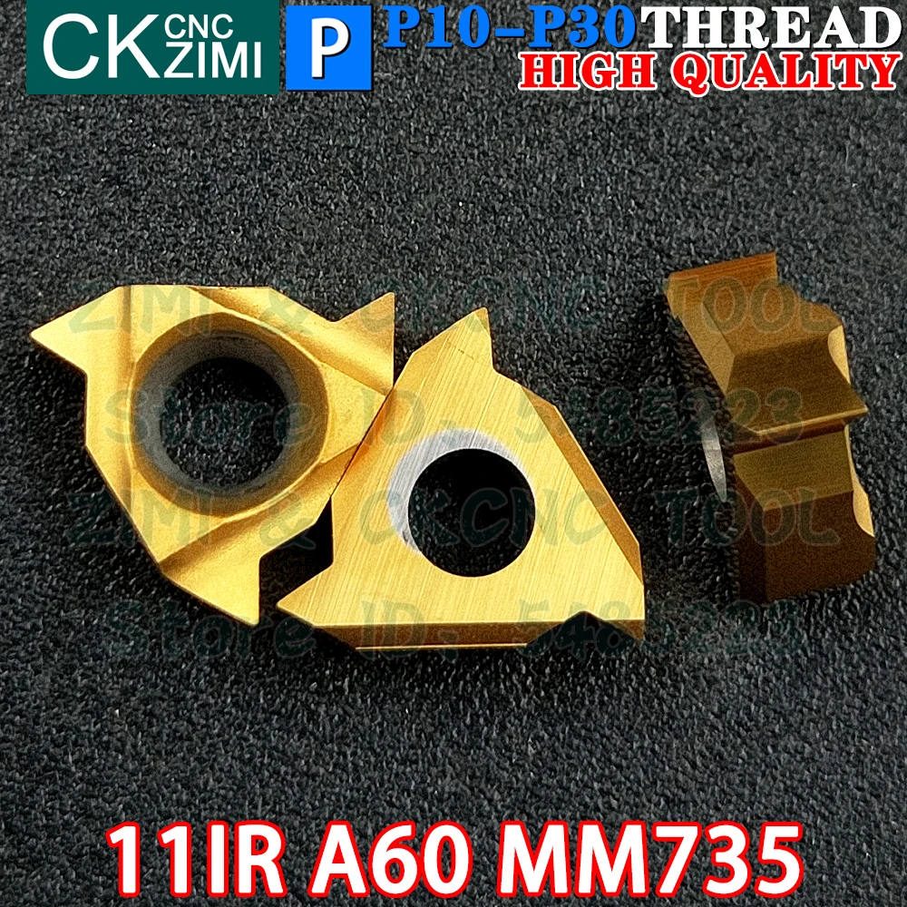 11IR A60 MM735 Carbide Inserts Internal Thread Threaded Inserts Tools MMT11IR AG60 CNC Machine Metal Lathe Turning Cutter Tools