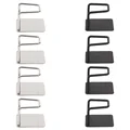 Silver Black 4pcs