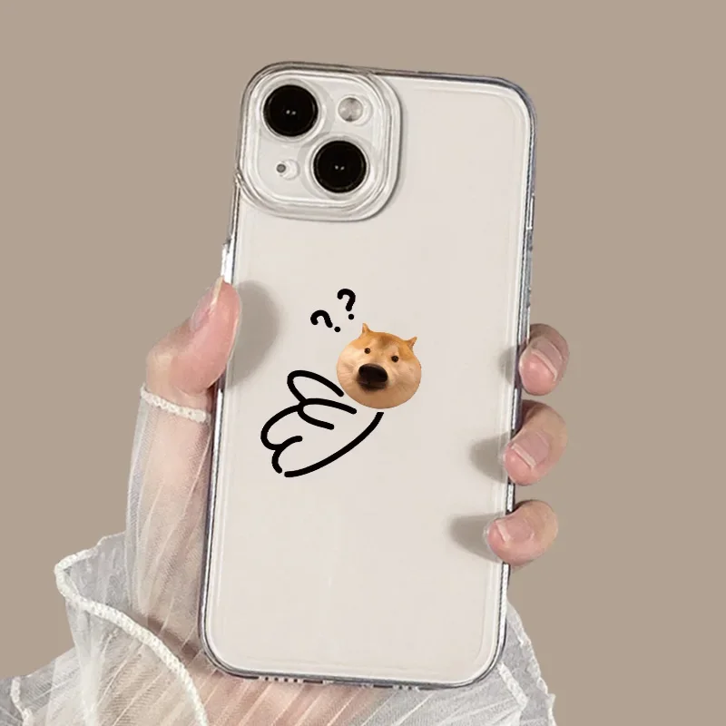 Funny Matchstick Men Dog Cat Phone Case For iPhone 17 16 15 13 11 12 14 Pro Max Mini 7 8 Plus SE X XS XR 17E Clear Covers Fundas