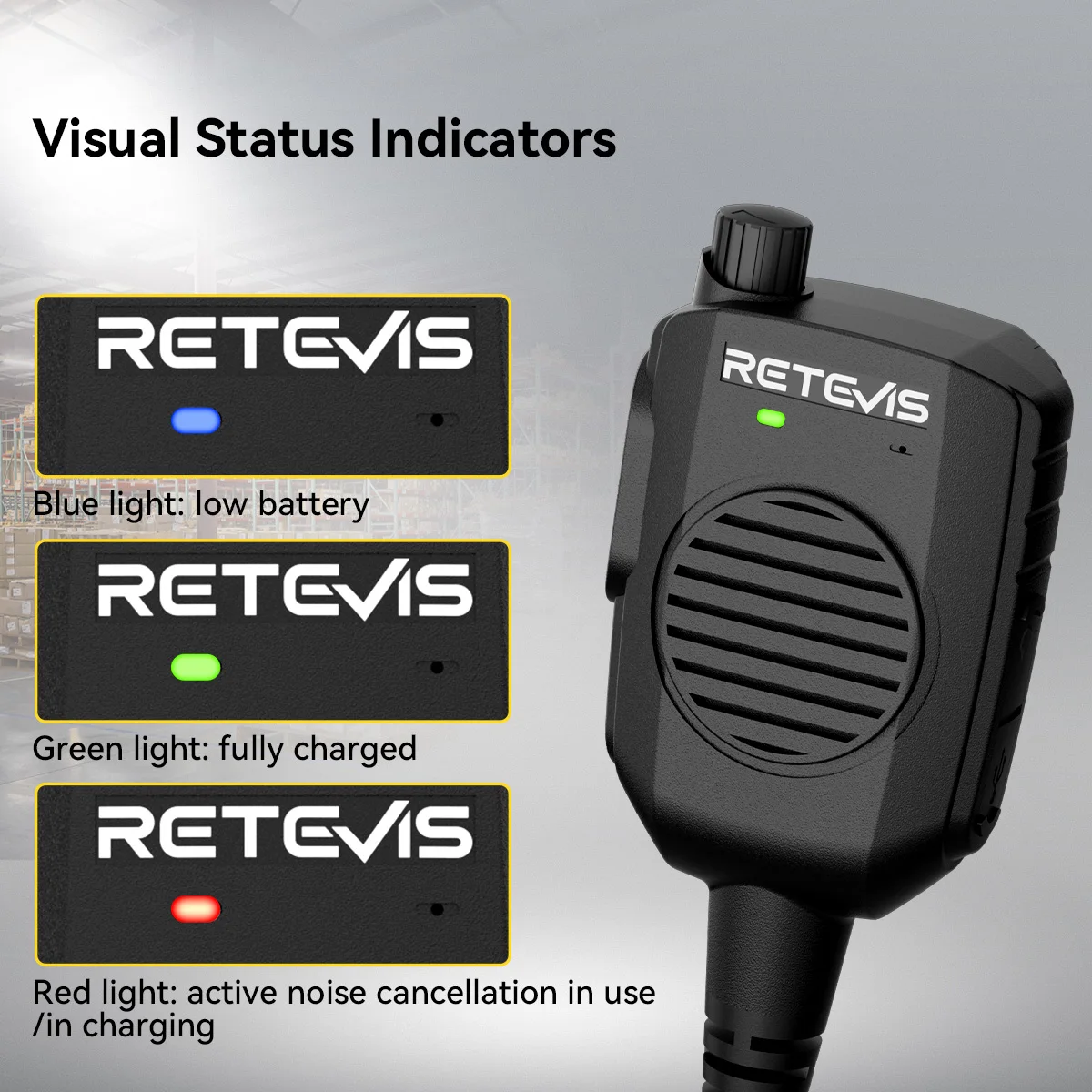 Retevis HK011 Funklautsprecher-Mikrofon 2-Pin AI Geräuschunterdrückendes Mikrofon Walkie-Talkie GP328plus Anschluss für HD1/HA2/H777/RT3S/RA89 – Detail 6