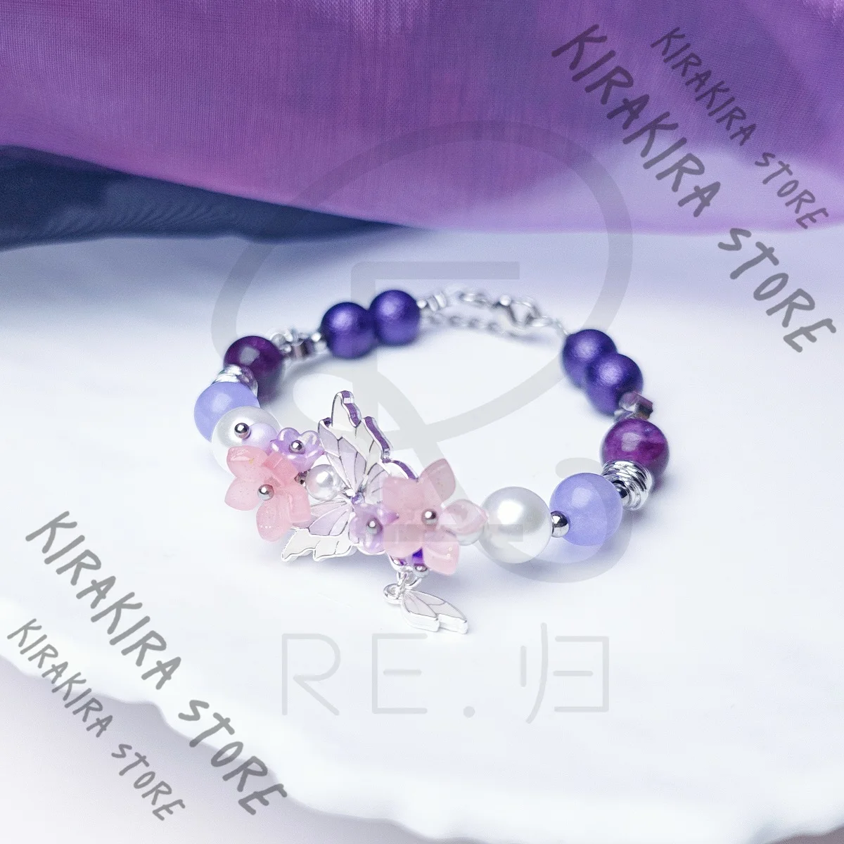 

Honkai: Star Rail Chain Beaded Bracelet Castorice Hand Charm Chains Cosplay Kawaii Coloured Glaze Pendant Collector's Edition