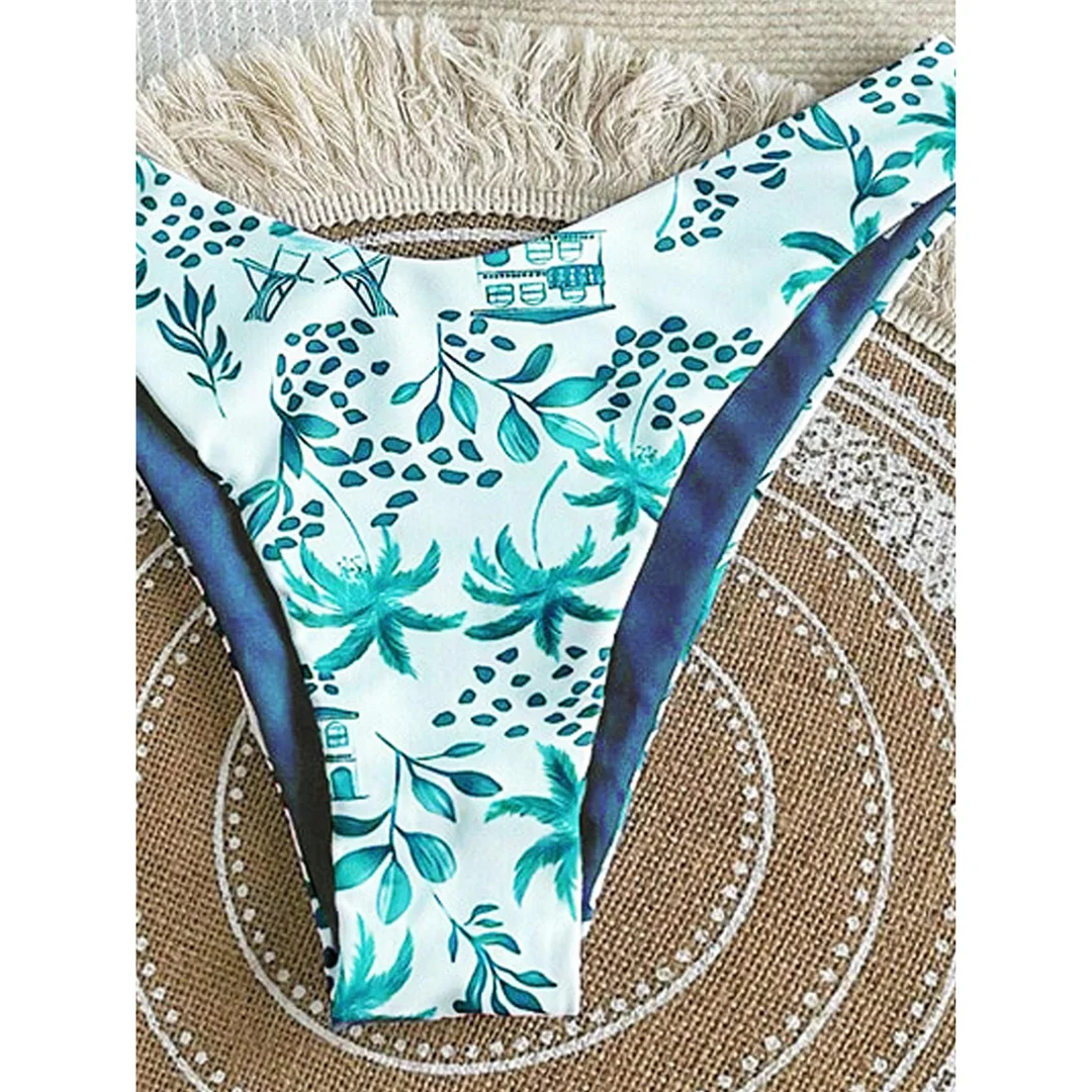 XS - L Neuer bedruckter Neckholder-Bikini, brasilianischer Bikini, Damen-Badeanzug, zweiteiliges Bikini-Set, Badeanzug für Damen, Badebekleidung, Badeanzug, Schwimmanzug V7173 – Detail 9