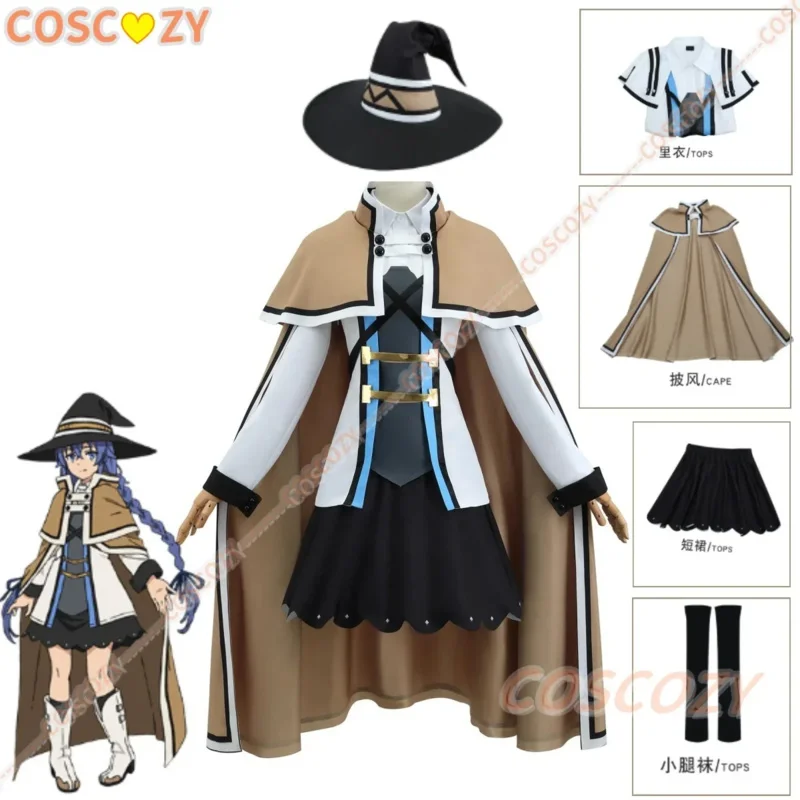 CyRoxy Migurdia 망토 의상 긴 땋은 가발 할로윈 크리스마스 컨벤션 이벤트 여성 코스프레 의상