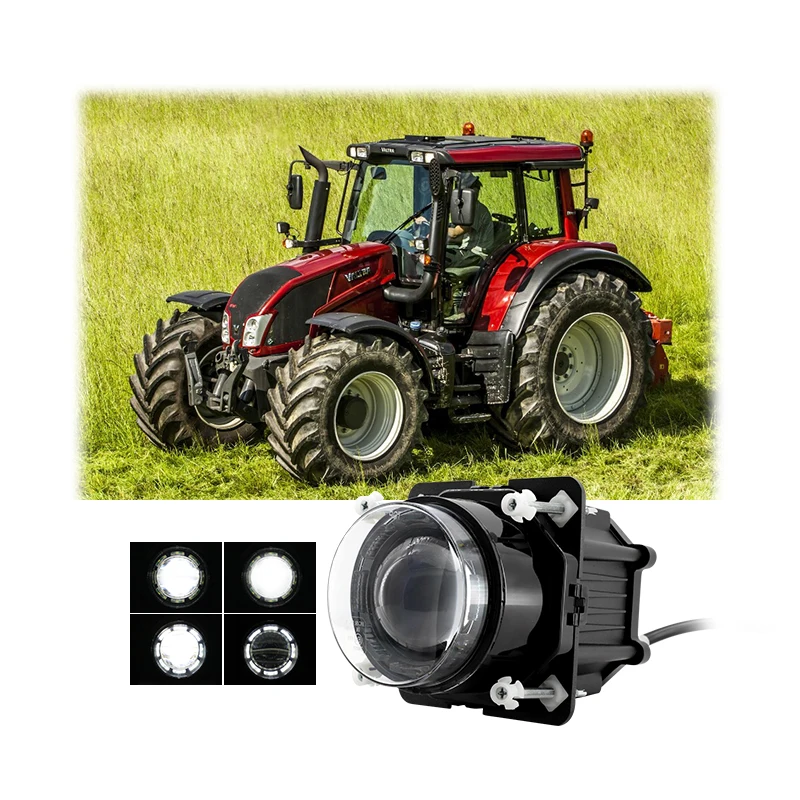 

Claas 45W Projector Headlight Multi-Function 3.5 Inch LED Tractor Headlight for Agricultural Machines ECE R112 Compliant