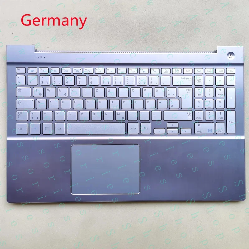 PP+New laptop  touchpad palmrest  cover with keyboard for samsung NP 880Z5E 870Z5E 770Z5E 780Z5G  Germany/Italy layout