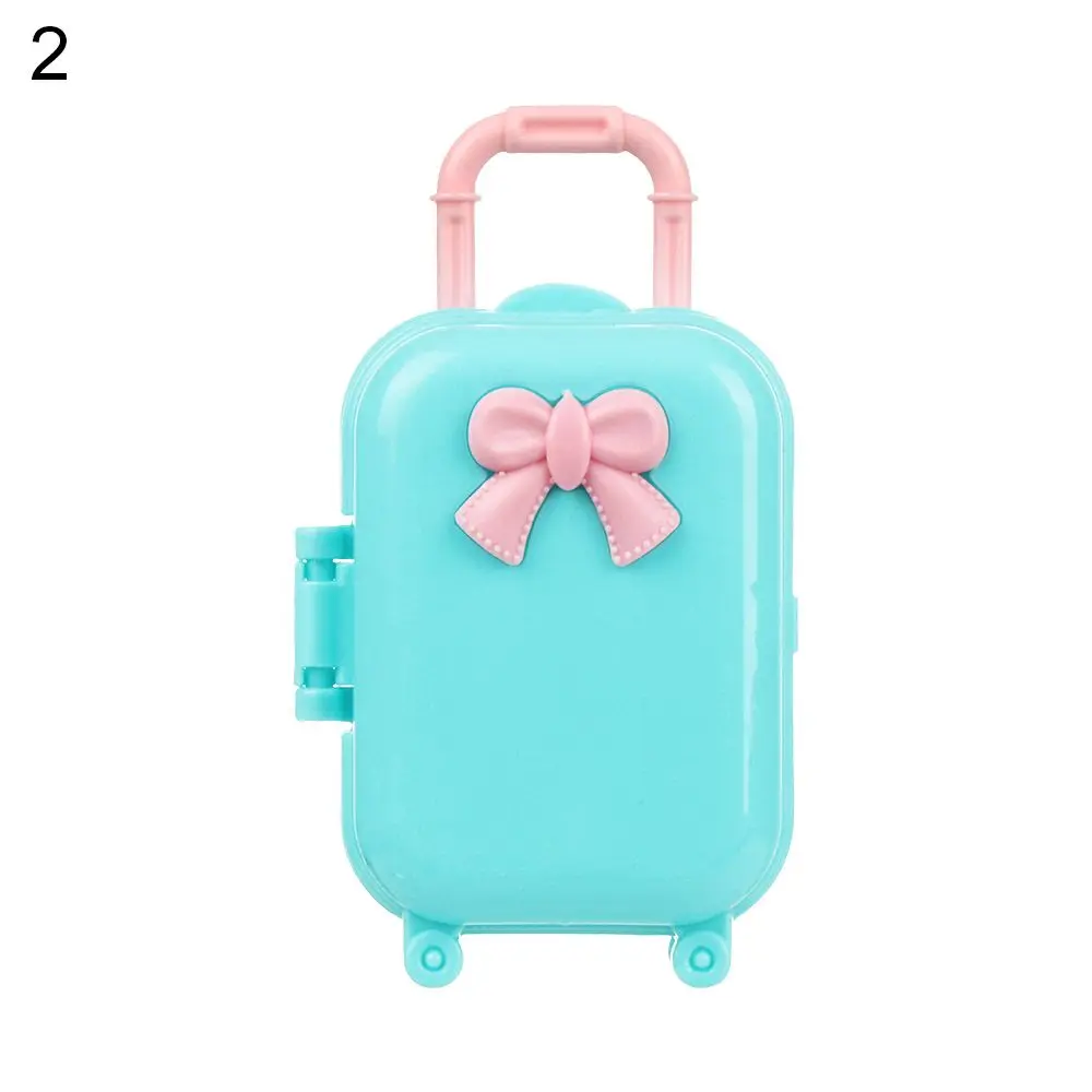 

Multistyles Plastic Kids Toys Doll Suitcase Dollhouse Furniture Accessories Doll's Luggage