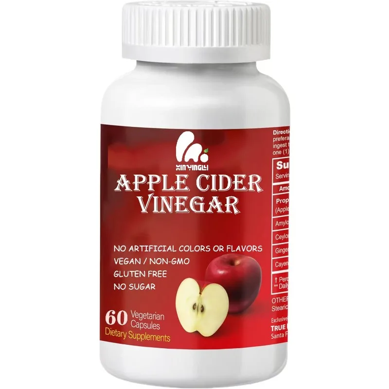

Apple Vinegar Capsules - Cleaning and Health Supplement contains 1800mg Ceylon Cinnamon, Ginger, and Cayenne Chili -60 capsules