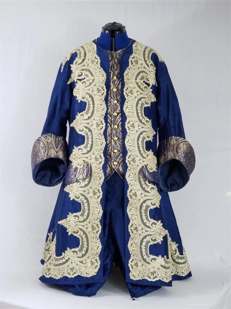 

18th Century Men Rococo Baroque Costume Historical Louis XIV Pirate French Colonial Masquerade Ball Gown