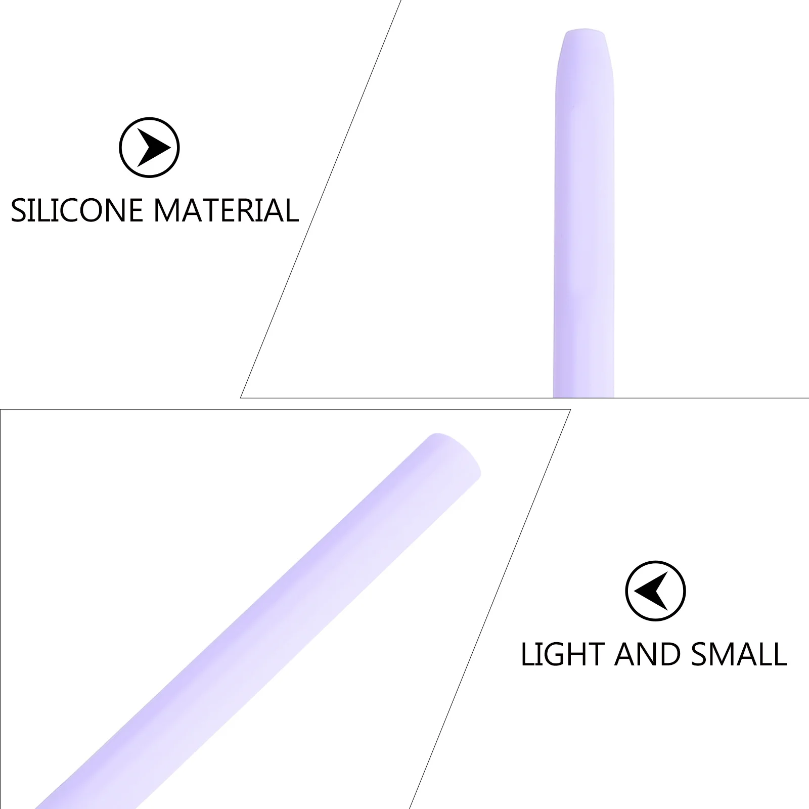 

Pencil Stylus Accessories Silicone Grip Cover Case Pens Holder for Violet Pocket