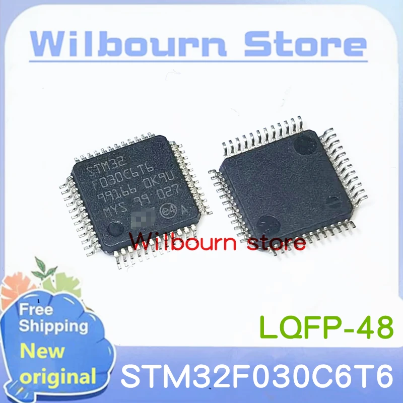 10PCS/LOT STM32F030C6T6 STM32F030C6T6TR  STM32F030CbTb STM32 F030C6T6 LQFP48 New original