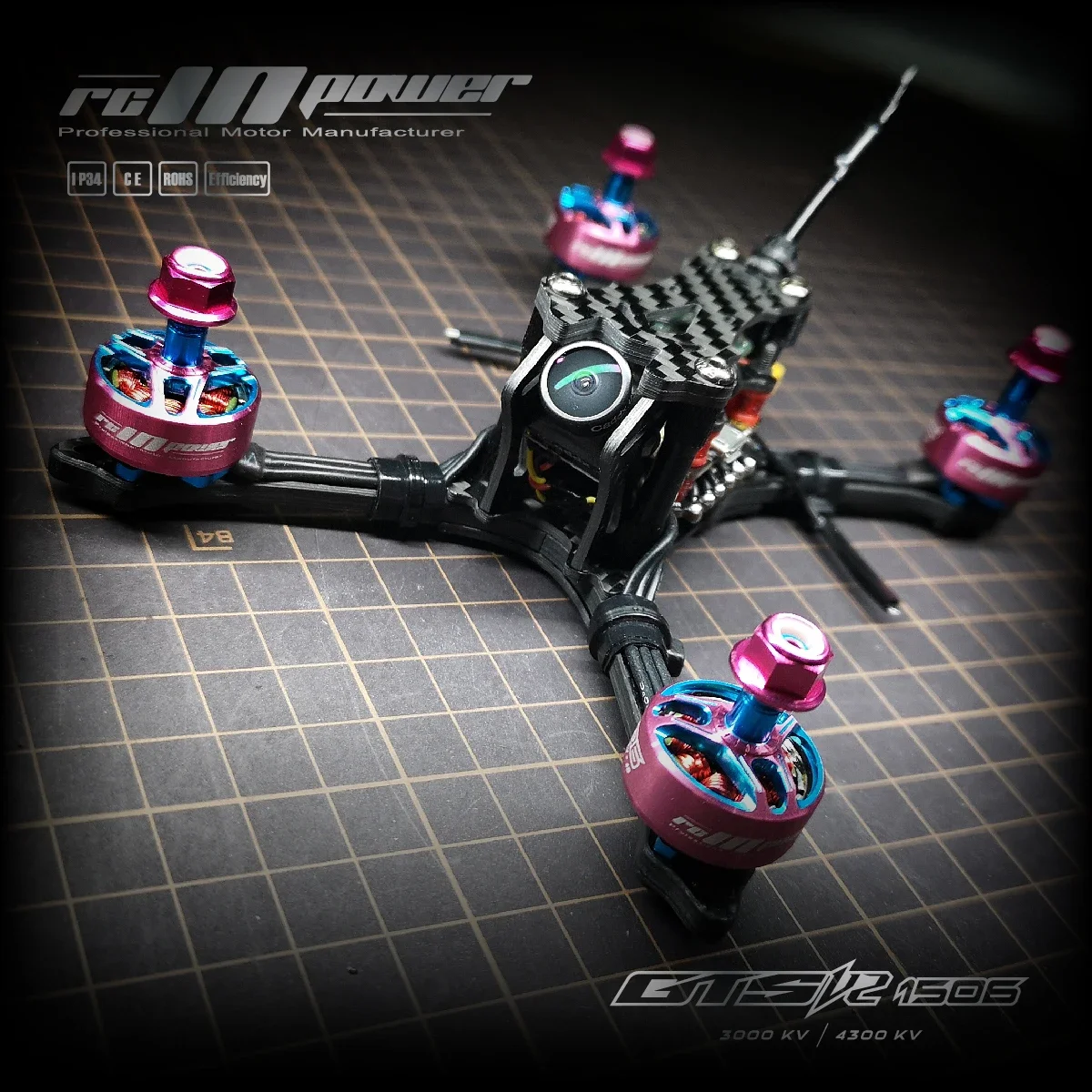 Bezszczotkowy silnik RCINPOWER GTS V2 1506 4300KV 4S 3000KV 6S LIPO do FPV Freestyle 3-calowe drony Cinewhoop DIY