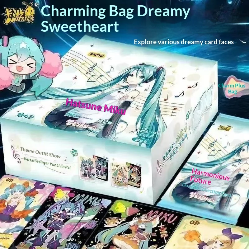 

Genuine KAYOU Hatsune Miku Series Charm Volume II Card Animation Characters Peripheral Children's Birthday Collection Gift Toys