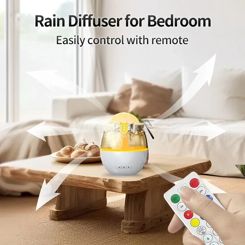 

7 Changing Colors Night Lights Rain Cloud Humidifier Water Drip, Raining Cloud Night Light with Rain