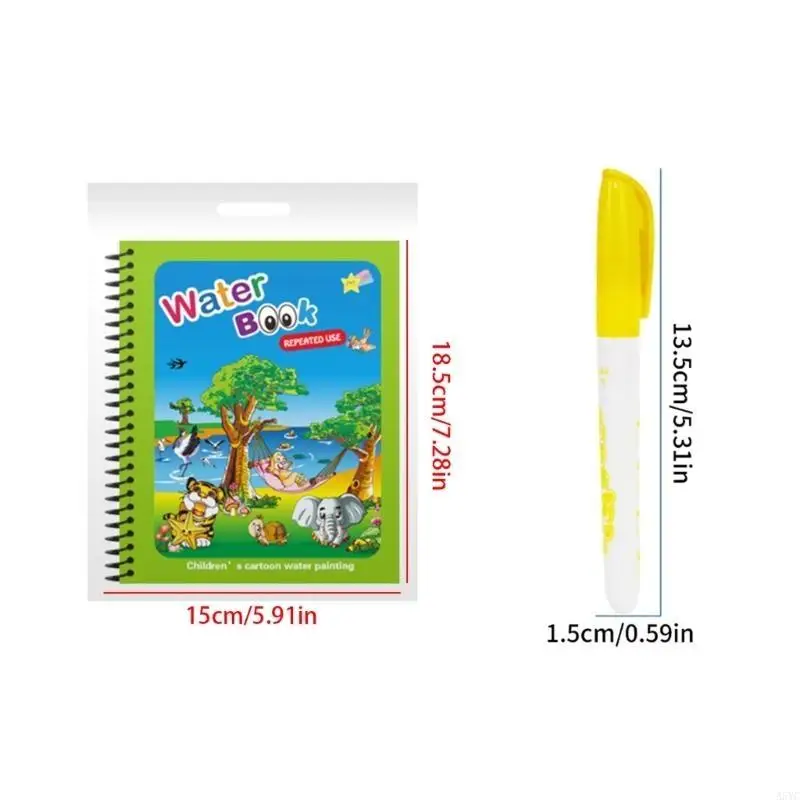 A5YC Magische verfkunstboeken voor peuters Herbruikbare wateractiviteit Ontwikkel creativiteit