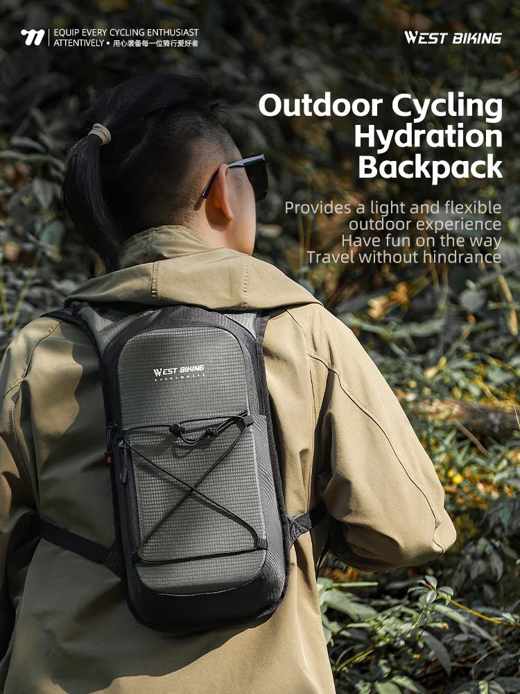 AliExpress West Biking WEST BIKING Lightweight Cycling Backpack 7L Bike Bag Outdoor Running Hiking Climbing Cycling Hydration Backpack Bike Accessories