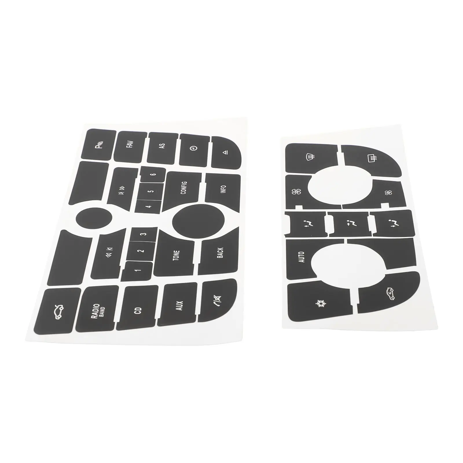 1 Set Of Button Repair Sticker For Car Dashboard CD Radio Audio Button For OPEL ASTRA J For Vauxhall Astra For Holden Astra