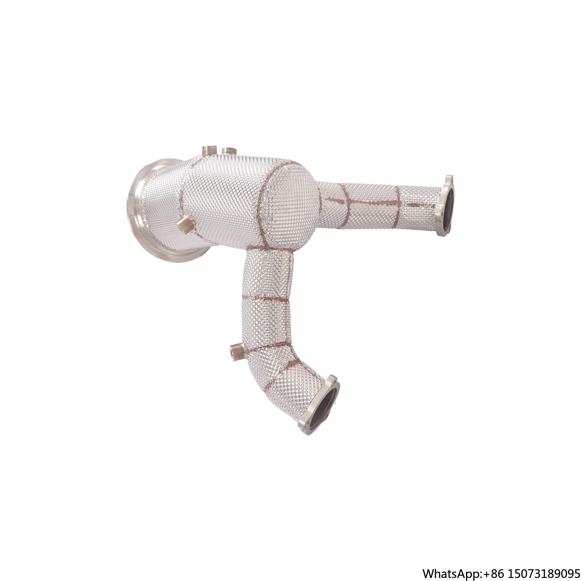 Stainless Steel Downpipe for S4 S5 B9 3.0T Heatshield Downpipe