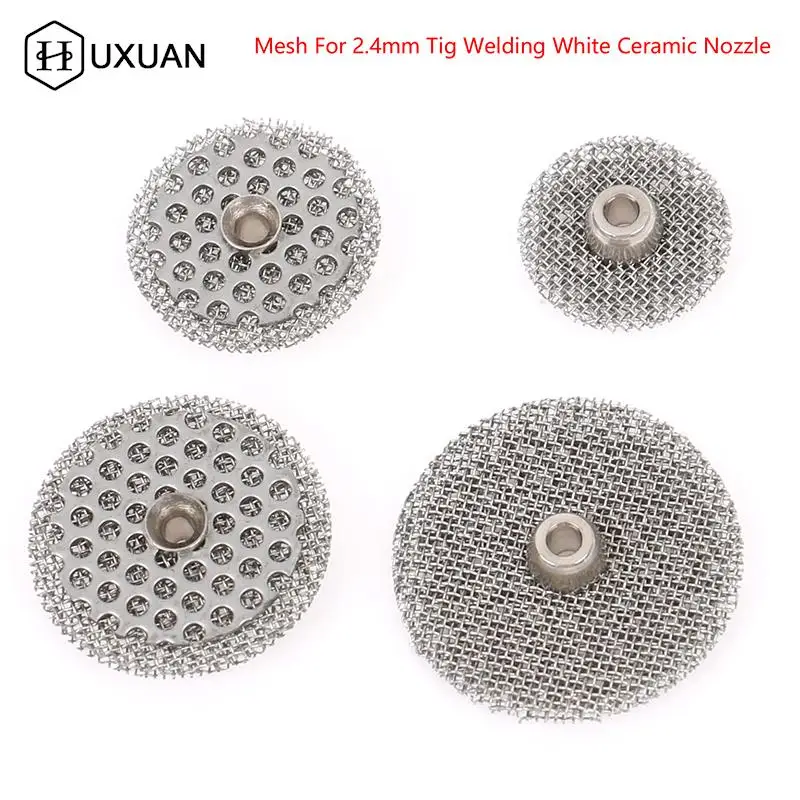 1Pc Mesh For Diameter 2.4mm Tig Welding White Ceramic Nozzle 10# 12# 14# 16# 1.6mm/2mm/2.3mm/2.7mm Mesh