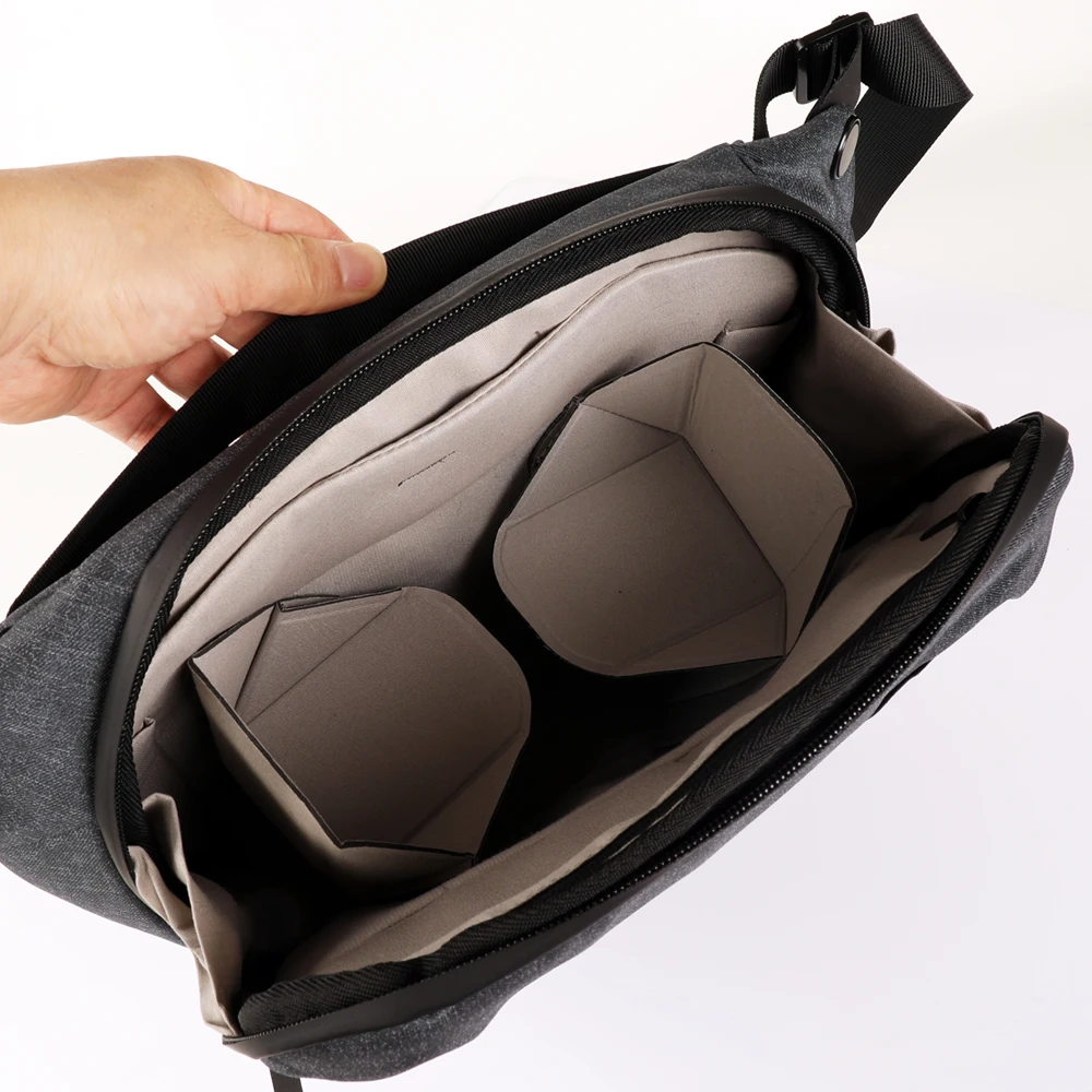 10L Organizer Sling Camera Bag Portable Outdoor Photography DSLR Crossbody Bag for Nikon Canon Sony Mirrorless Camera Lens Case