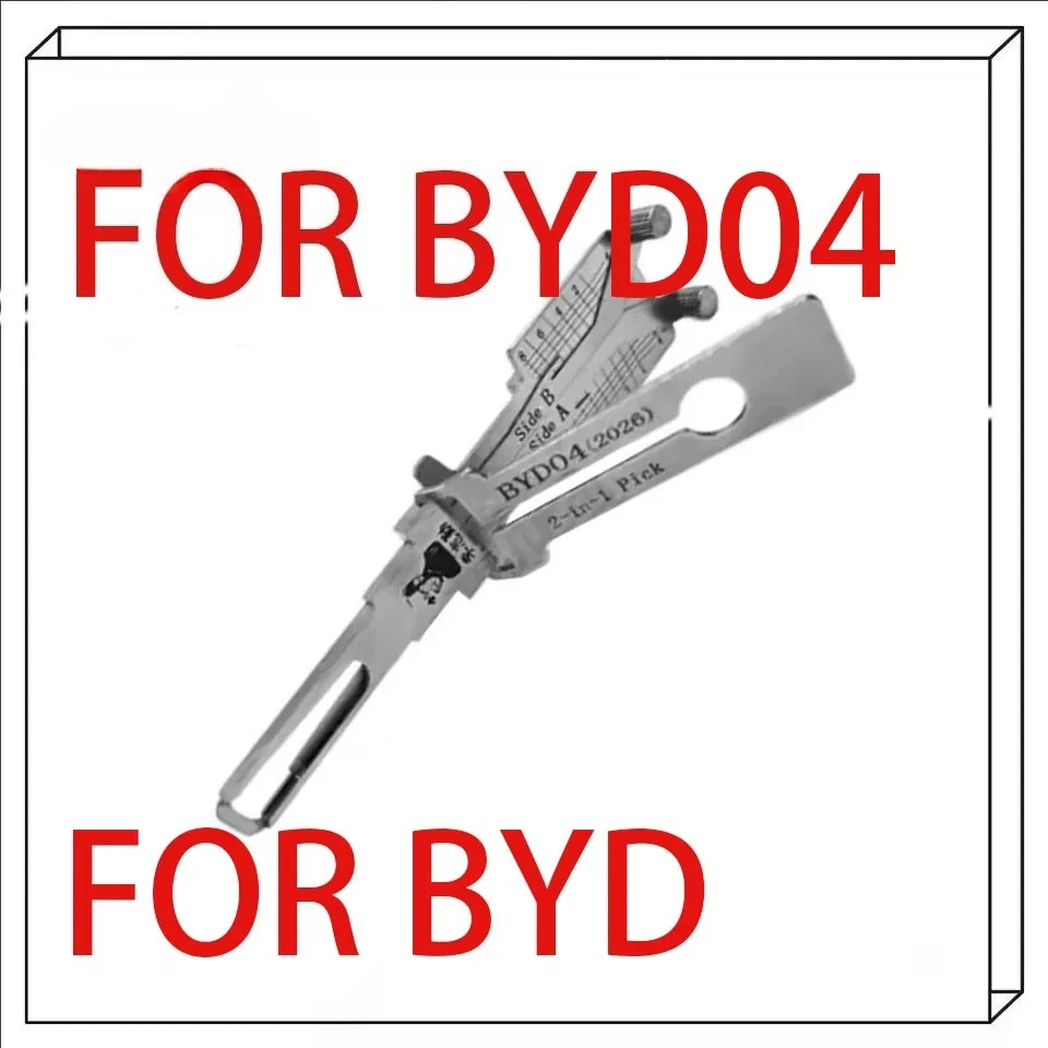 2026 NEW 2 Tracks Internal Milling Replacement Parts BYD04 2026 2 in 1 Auto Lock Repair Accessories High Precision Lock Cylinder