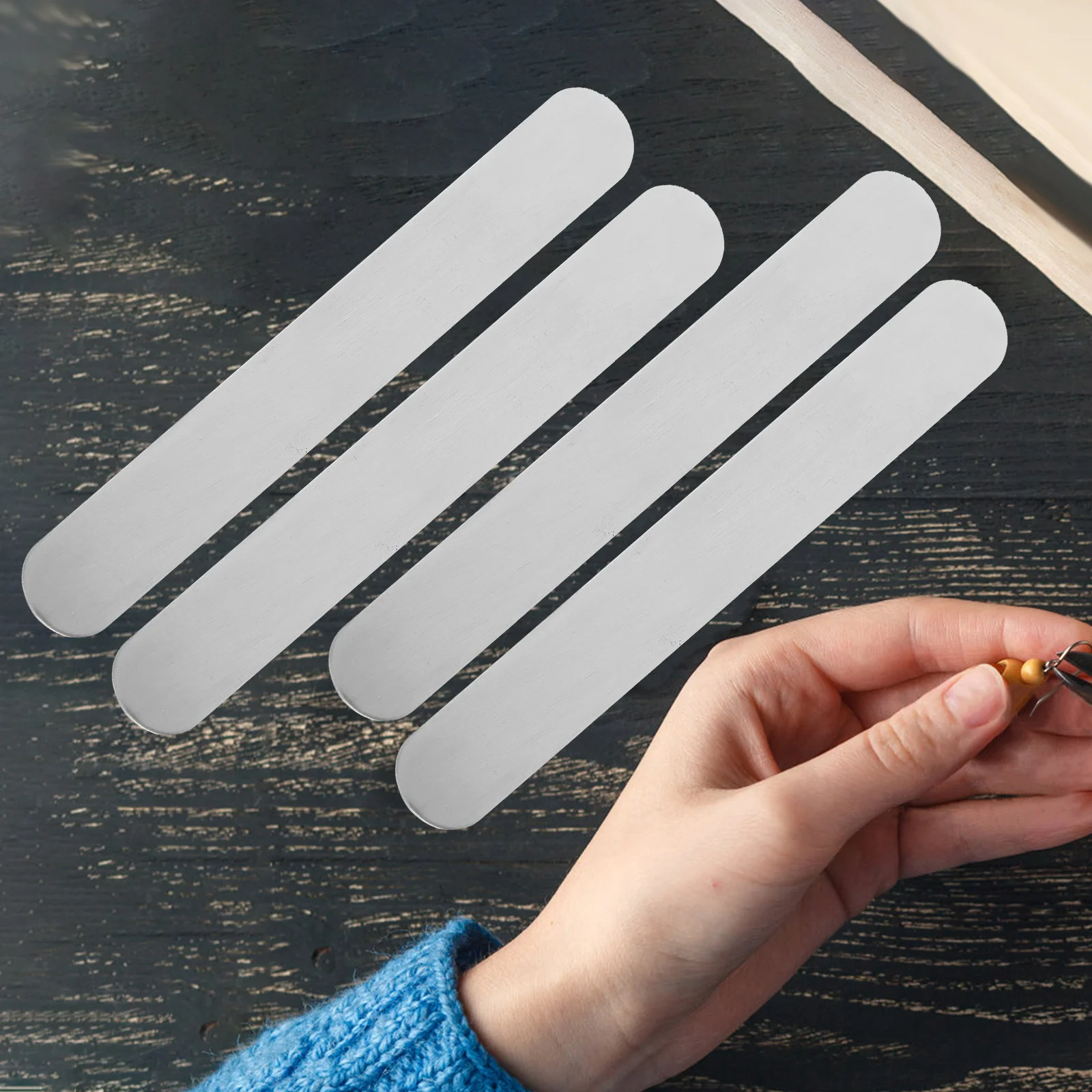 18Pcs Stainless Steel Bracelet Blanks Cuff Curved Blank Bracelets DIY Jewelry Making Supplies Stamping Engraving Accessories