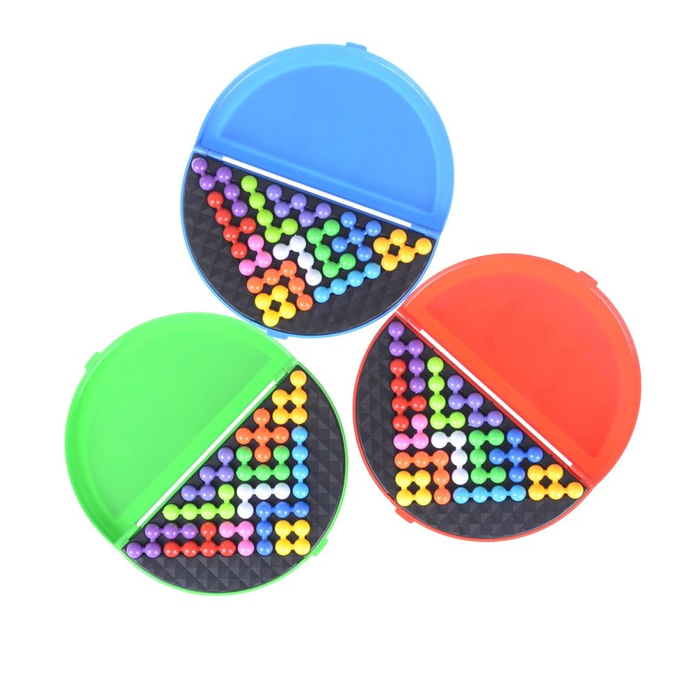 180 チャレンジ IQ 3D パズルボードゲームクラシックピラミッドプレートパール論理心子供のためのピラミッドビーズモンテッソーリおもちゃギフト